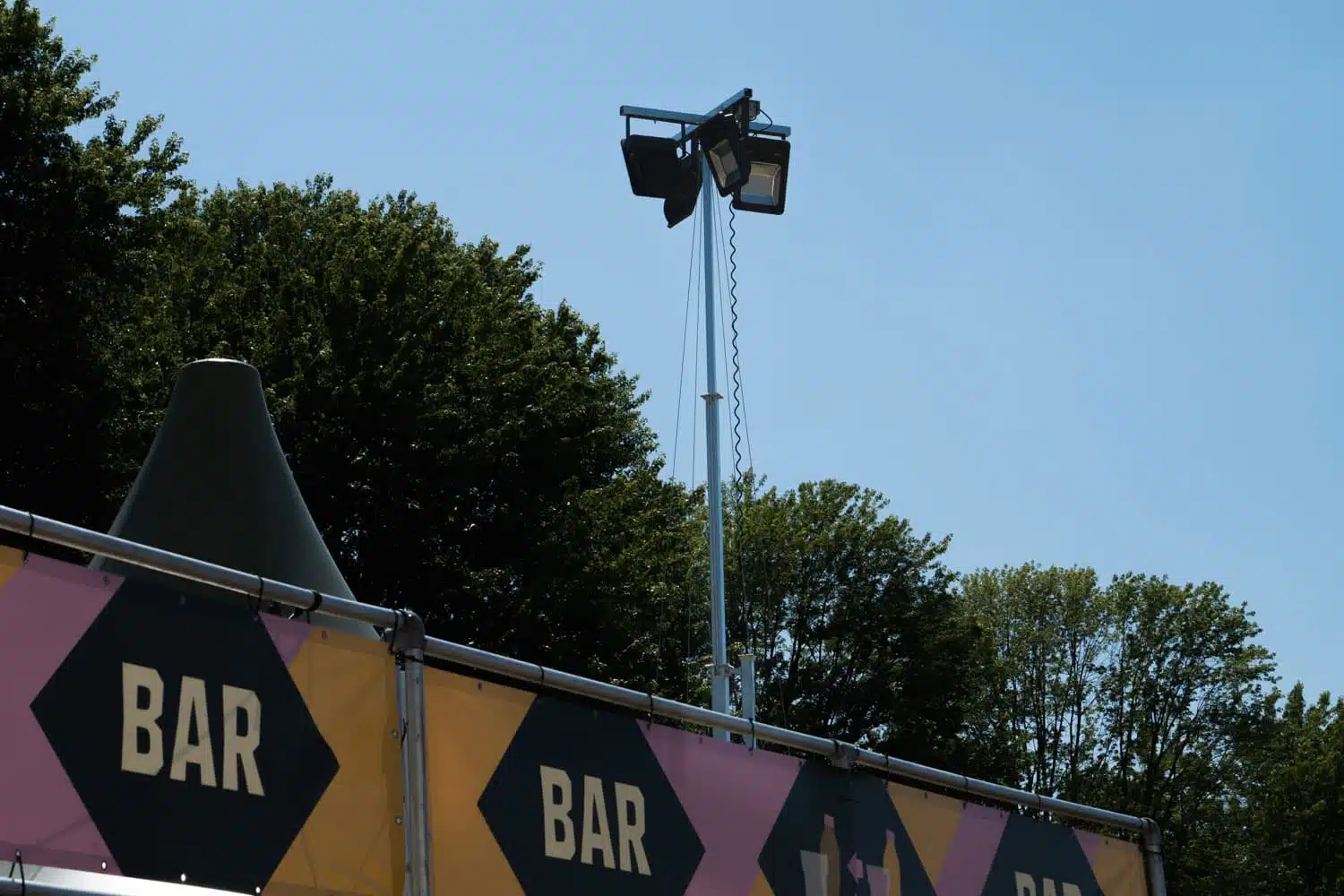 Lichtmast Op Een Evenement