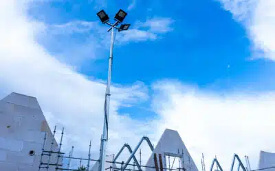 De Verlichtende Kracht Van Lichtmasten Op Bouwplaatsen