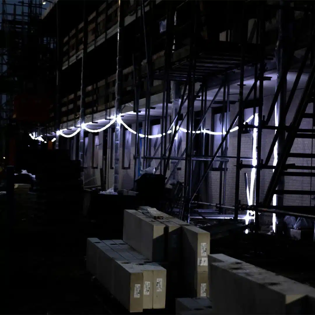 Led-Lichtslang Bouwplaatsinrichting Lichtmast