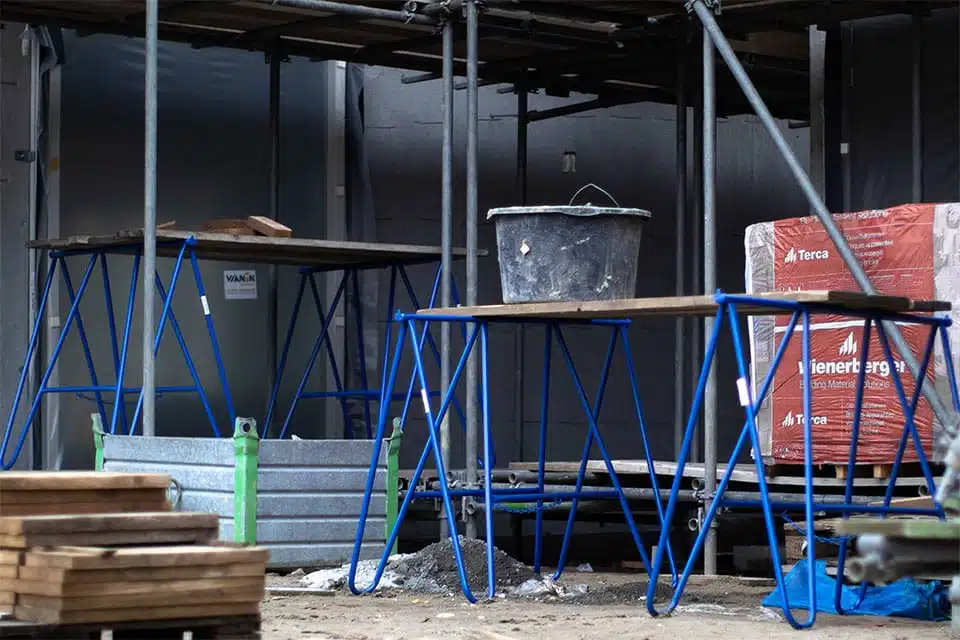 Schragen Schragen Bouwplaatsinrichting Kopie