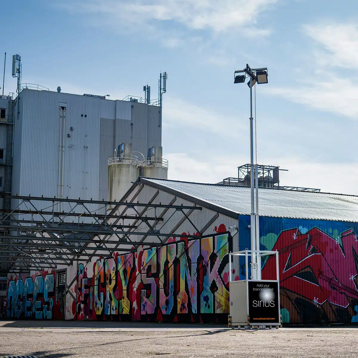 Sirius-Pro Bouwplaatsinrichting Lichtmast