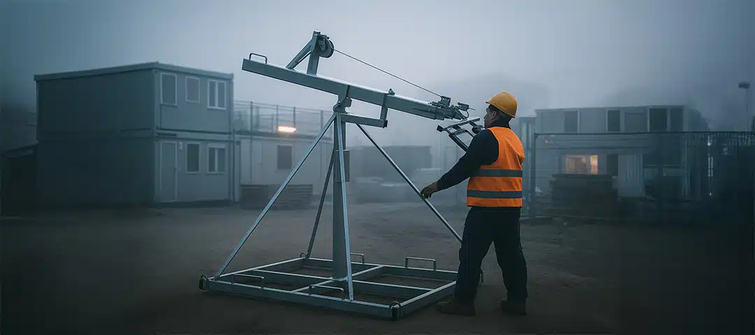 Kantelbare Lichtmast Bouwplaats