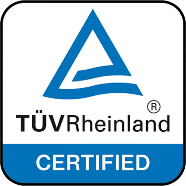 Tüv Rheinland Certified